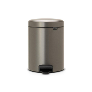 Brabantia NewIcon Poubelle à pédale - 5 litres - seau intérieur en plastique - platine