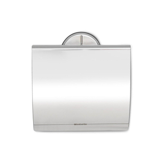 Porte-rouleau de toilette Brabantia Profile - avec couvercle - profil acier brillant