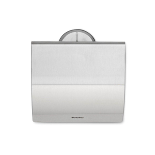Support de rouleau de papier toilette Brabantia Profile - avec couvercle - profil acier mat
