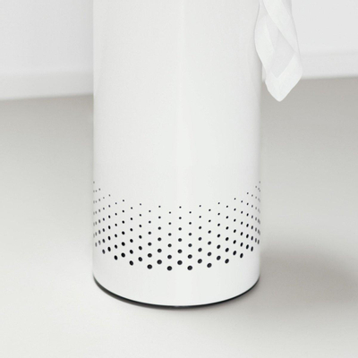 Brabantia Bac à linge - 35 litres - couvercle en liège - sac à linge amovible - blanc