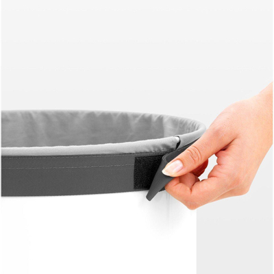 Brabantia Wasbox - 35 liter - kurkendeksel - uitneembare waszak - wit