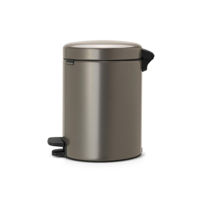 Brabantia NewIcon Poubelle à pédale - 5 litres - seau intérieur en plastique - platine