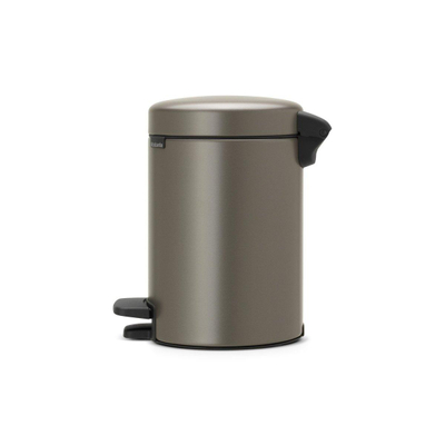 Brabantia NewIcon Poubelle à pédale - 3 litres - seau intérieur en plastique - platine