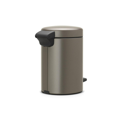 Brabantia NewIcon Poubelle à pédale - 3 litres - seau intérieur en plastique - platine