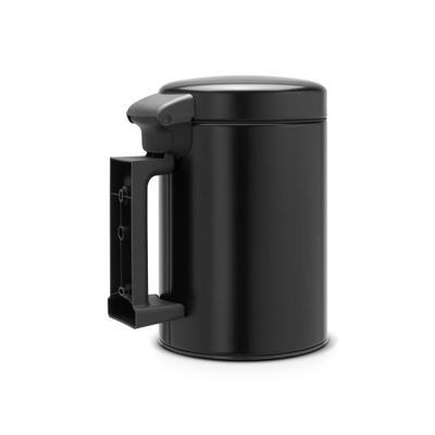 Brabantia NewIcon Afvalemmer - 3 liter - wand - kunststof binnenemmer - matt black SHOWROOMMODEL