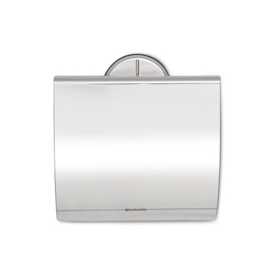 Porte-rouleau de toilette Brabantia Profile - avec couvercle - profil acier brillant