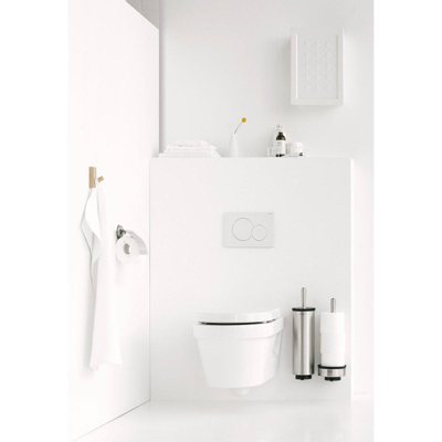 Brabantia Profile Porte-rouleau toilette - avec couvercle - profile matt steel