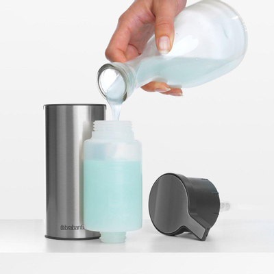 Brabantia Distributeur de savon - 200 ml - debout - acier mat