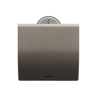 Brabantia Profile Porte-papier toilette avec couvercle 14x14.5x44cm Platinum