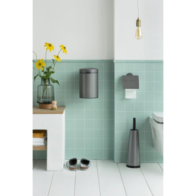 Brabantia Profile Toiletrolhouder met klep profile platinum SHOWROOMMODEL
