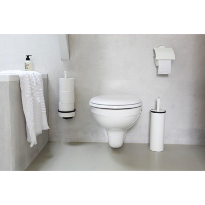 Brabantia Profile Porte-rouleau toilette - 3 rouleaux - avec barre - blanc