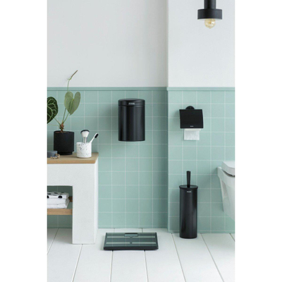 Brabantia Profile Brosse de toilette - 12x11x43cm - support - avec barre - matt black