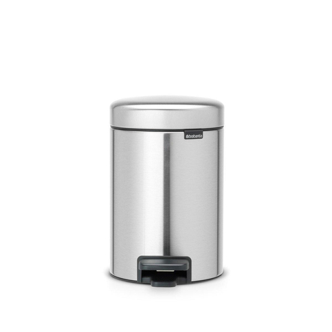 Brabantia NewIcon Pedaalemmer - 3 liter - kunststof binnenemmer - Matt Steel Fingerprint Proof SW237253