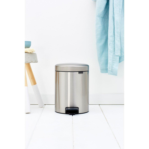 Brabantia Pedaalemmer - 5 liter - newIcon kunststof binnenemmer - matt steel SW237265