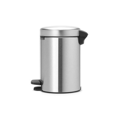 Brabantia Newlcon Poubelle à pédale 3L Avec seau intérieur synthétiqueMatt Steel SW237252