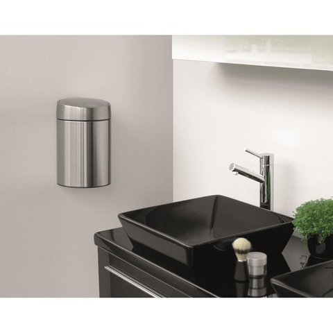 Brabantia Poubelle 5L avec seau intérieur synthétique Matt Steel Fingerprint Proof SW237288
