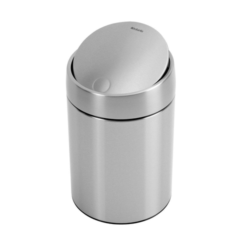 Brabantia Poubelle 5L avec seau intérieur synthétique Matt Steel Fingerprint Proof SW237288