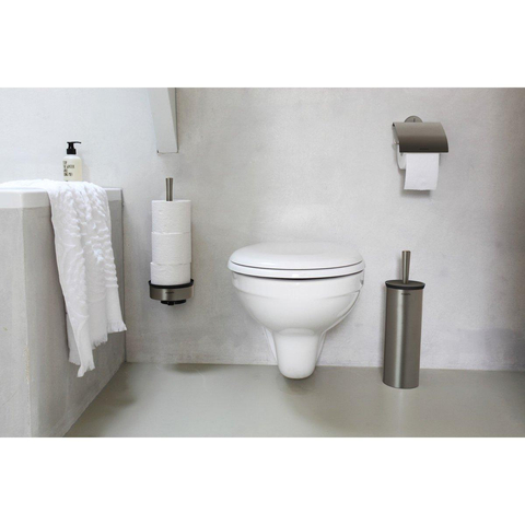Brabantia Profile Toiletrolhouder - met klep - profile platinum SHOWROOMMODEL SHOW24754