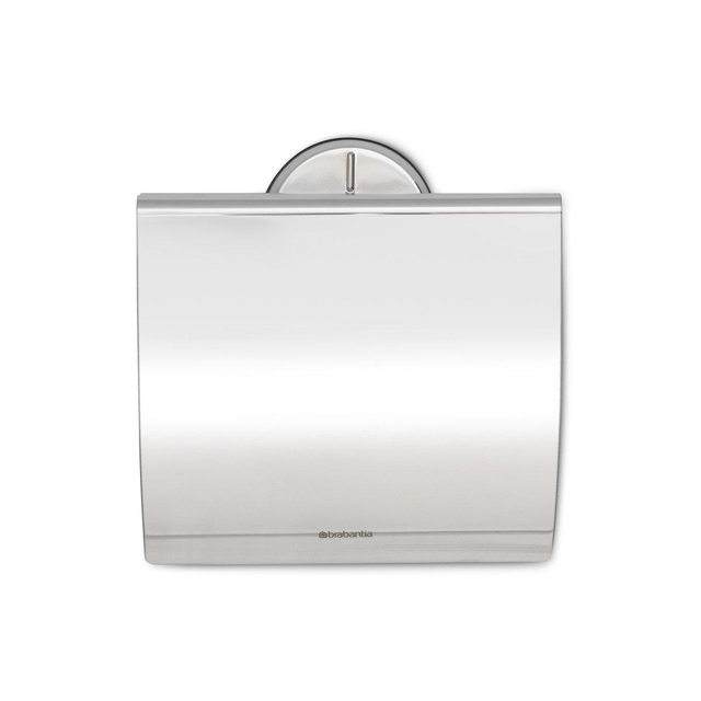 Brabantia profile toiletrolhouder met klep profile brilliant steel 427602