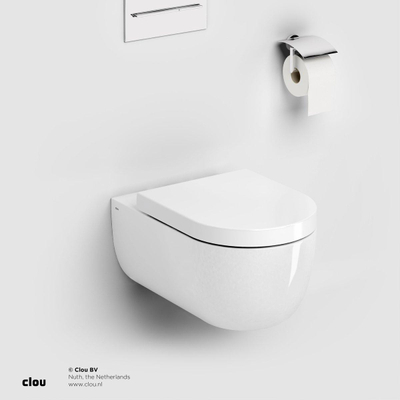 Clou Hammock toiletpack diepspoel 56x38cm met softclose toiletzitting wit