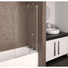 Aqualux Aqua 3 badscherm 75x137.5cm wit profiel en helder 3mm Glas SW225930 Aqualux Aqua 3 badscherm 75x137.5cm wit profiel en helder 3mm Glas SW225930