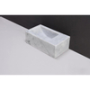 Forzalaqua Venetia Xs fontein 29x16x10cm geen kraangat rechts rechthoek carrara gepolijst marmer TWEEDEKANS OUT8717 Forzalaqua Venetia Xs fontein 29x16x10cm geen kraangat rechts rechthoek carrara gepolijst marmer TWEEDEKANS OUT8717