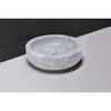 Forzalaqua Verona waskom 40x40x12cm 40cm rond carrara gepolijst marmer SW230680 Forzalaqua Verona waskom 40x40x12cm 40cm rond carrara gepolijst marmer SW230680
