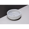 Forzalaqua Verona XS waskom 30x30x10cm 30cm rond carrara gepolijst marmer SW230682 Forzalaqua Verona XS waskom 30x30x10cm 30cm rond carrara gepolijst marmer SW230682