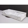 Forzalaqua Laguna wastafel 80x40x12cm rechthoek 1 wasbak 1 kraangat carrara gepolijst marmer SW230737 Forzalaqua Laguna wastafel 80x40x12cm rechthoek 1 wasbak 1 kraangat carrara gepolijst marmer SW230737