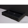 Forzalaqua Palermo wastafel 80.5x51.5x9cm rechthoek 1 wasbak 1 kraangat graniet gezoet gekapt antraciet SW230862 Forzalaqua Palermo wastafel 80.5x51.5x9cm rechthoek 1 wasbak 1 kraangat graniet gezoet gekapt antraciet SW230862