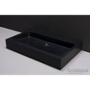 Forzalaqua Palermo wastafel 80.5x51.5x9cm rechthoek 1 wasbak geen kraangat graniet gezoet antraciet SW230855 Forzalaqua Palermo wastafel 80.5x51.5x9cm rechthoek 1 wasbak geen kraangat graniet gezoet antraciet SW230855