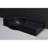 Forzalaqua Laguna wastafel 80x40x12cm rechthoek 1 wasbak 1 kraangat graniet gezoet antraciet SW230854 Forzalaqua Laguna wastafel 80x40x12cm rechthoek 1 wasbak 1 kraangat graniet gezoet antraciet SW230854