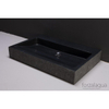 Forzalaqua Palermo wastafel 80.5x51.5x9cm rechthoek 1 wasbak 2 kraangaten graniet gezoet gebrand antraciet SW230860 Forzalaqua Palermo wastafel 80.5x51.5x9cm rechthoek 1 wasbak 2 kraangaten graniet gezoet gebrand antraciet SW230860