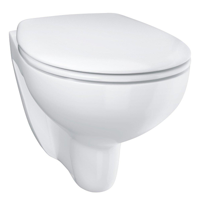 GROHE Bau céramique ensemble WC avec sans bride et à fond creux incluant réservoir encastré et plaque de commande blanc