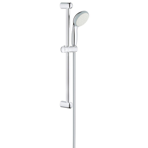 Grohe Vitalio Go Glijstangset - 62cm - met handdouche diameter 10cm - 1 straalsoort - doucheslang 175cm - chroom SW87128
