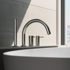 Hotbath Archie Robinet de baignoire sur gorge avec levier et bec avec inverseur 2 voies inox SW230328 Hotbath Archie Robinet de baignoire sur gorge avec levier et bec avec inverseur 2 voies inox SW230328