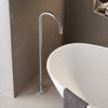 Hotbath Archie Bec déverseur de baignoire sur pied inox SW230326 Hotbath Archie Bec déverseur de baignoire sur pied inox SW230326