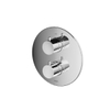 Hotbath Cobber inbouwthermostaat met 2 weg omstel zwart chroom SW237343 Hotbath Cobber inbouwthermostaat met 2 weg omstel zwart chroom SW237343
