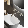 Hotbath Cobber kit d'habillage mitigeur lavabo 3 trous et bec 18 cm laiton brossé (or) pvd SW229696