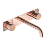 Hotbath Cobber inbouw wastafelmengkraan 3 gats met achterplaat met 25 cm uitloop rose goud SW237402 Hotbath Cobber inbouw wastafelmengkraan 3 gats met achterplaat met 25 cm uitloop rose goud SW237402