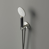 Hotbath Cobber M442 ronde handdouche met wandsteun en uitlaat en doucheslang 150cm messing verouderd verweerd SW230093