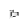 Hotbath Mate wandsteun met uitlaat geborsteld nikkel SW230626 Hotbath Mate wandsteun met uitlaat geborsteld nikkel SW230626
