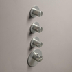 Hotbath Archie afbouwdeel thermostaat met 3 stopkranen RVS 316 SW230334