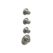 Hotbath Archie afbouwdeel thermostaat met 3 stopkranen RVS 316 SW230334