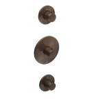 Hotbath Cobber Inbouwthermostaat - 2 stopkranen - verweerd messing verouderd goud SW237324