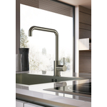 Hotbath Cobber Mitigeur d'évier à poser avec bec en L orientable cuivre brossé PVD SW230021