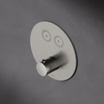 Hotbath Cobber Inbouwthermostaat - met 2 pushbuttons rond - hoogglans chroom SW237525