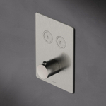 Hotbath Cobber Inbouwthermostaat met 2 pushbuttons rechthoek mat wit SW237512