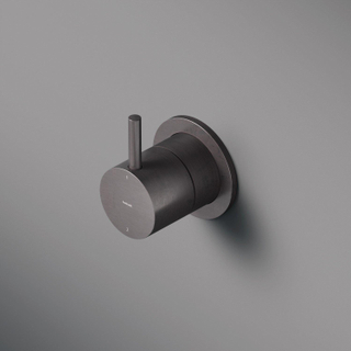 Hotbath Cobber afbouwdeel inbouw 2 functies omstel zwart chroom
