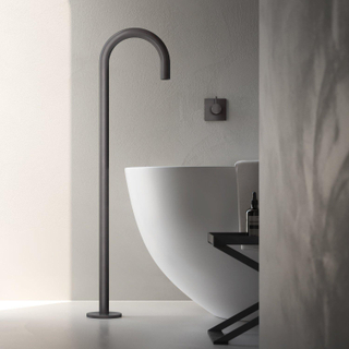 Hotbath Cobber Bec déversoir baignoire sur pied laiton vieilli